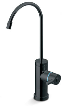 Tomlinson contemporary series RO faucet, shown in black