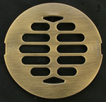 American Brass and Aluminum Antique Brass Drain Cover