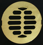 American Brass and Aluminum Polished Brass Drain Cover