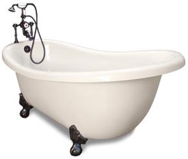Champagne acrylic clawfoot tub - Churchill