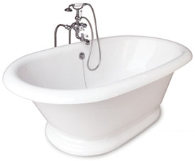 Champagne Earl bubble jetted clawfoot tub