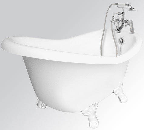 Champagne Marilyn bubble jetted clawfoot tub