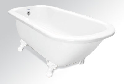 Champagne Maverick bubble jetted clawfoot tub