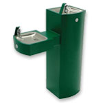 ADA compliant pedestal drinking fountain