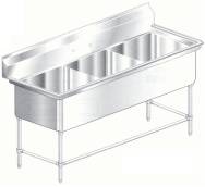 Aero triple compartment NSF sinks