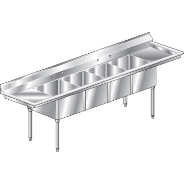 Aero four compartment NSF sinks