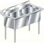 Aero dual compartment NSF sink
