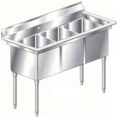 Aero three compartment NSF sink