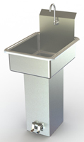 Image of Aero foot operated hand wash sink