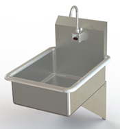Image of battery operated hand wash sink by Aero