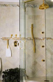 Example of an independent living shower for all abilities