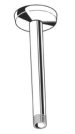 9-inch tropical rain overhead mount for 1/2 inch connection w/ stamped metal flange and set screws