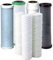 an example of some of the standard sized filter cartridges