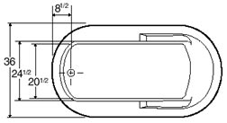 tub Plan view