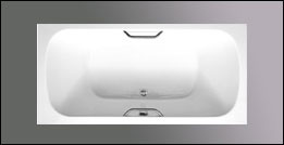 image of Americh Monet drop in tub, shown in white
