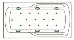 whirlpool/airbath combo system