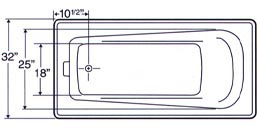 tub Plan view