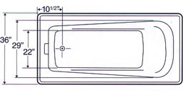 tub Plan view