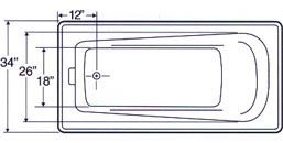 tub Plan view