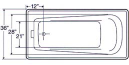 tub Plan view