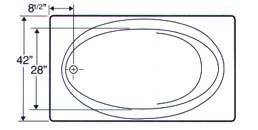 tub Plan view