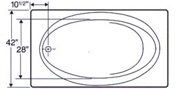 tub Plan view
