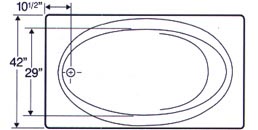 tub Plan view