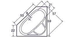 tub Plan view