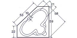 tub Plan view