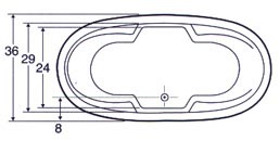 tub Plan view