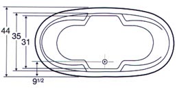 tub Plan view