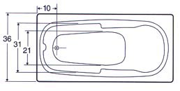 tub Plan view