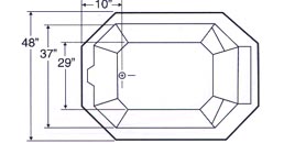 tub Plan view