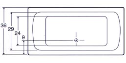 tub Plan view