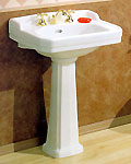 Art Deco Pedestal Lavatory