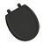 Image American Standard Cadet 3 Round-front Plastic Toilet Seat for the Cadet 3 with Slow Close Hinges in Black/Onyx 5345-110-178