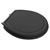 American Standard Champion 4 Toilet Seat in Black With Chrome Hinges #5265-012-178 Image