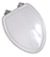 American Standard Champion 4 traditional style toilet seat in white with satin hinges #5260-012-020 Image