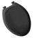 Black Elongated Plastic Toilet Seat For American Standard Champion Toilets #5325-010-178