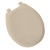 Bone Colored Round Plastic Toilet Seat For American Standard Champion Toilets Image #5330-010-021