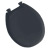 Black Round Plastic Toilet Seat For American Standard Champion Toilets #5330-010-178