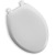 Elongated EverClean Plastic Toilet Seats for American Standard Toilets in White #5321-110-020