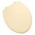 image Round American Standard Laurel Molded Wood Toilet Seat - Bone #5322-011-021