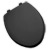 Round American Standard Rise And Shine Plastic Toilet Seat with Slow Close Hinges - Black/Onyx #5322-011-178