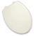 Elongated American Standard Rise And Shine Plastic Toilet Seat with Slow Close Hinges - Biscuit Linen Image #5324-019-222