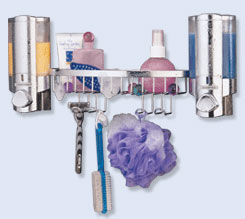 shower caddy with dispenser