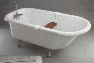 acrylic w/fiberglass reinforcing tubs