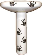 Barclay Chianti 3-518WPB hand decorated pedestal sinks