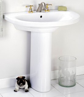 barclay corner and island pedestal porcelain sinks for the bathroom pedestal sink 275x315 barclay pedestal sink 3 678wh Pedestal Sink