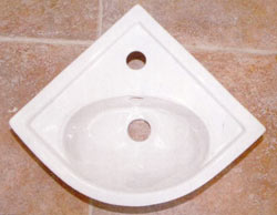 Barclay corner wash basin
